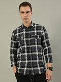 Classic Check Cotton Shirt – Black & Grey